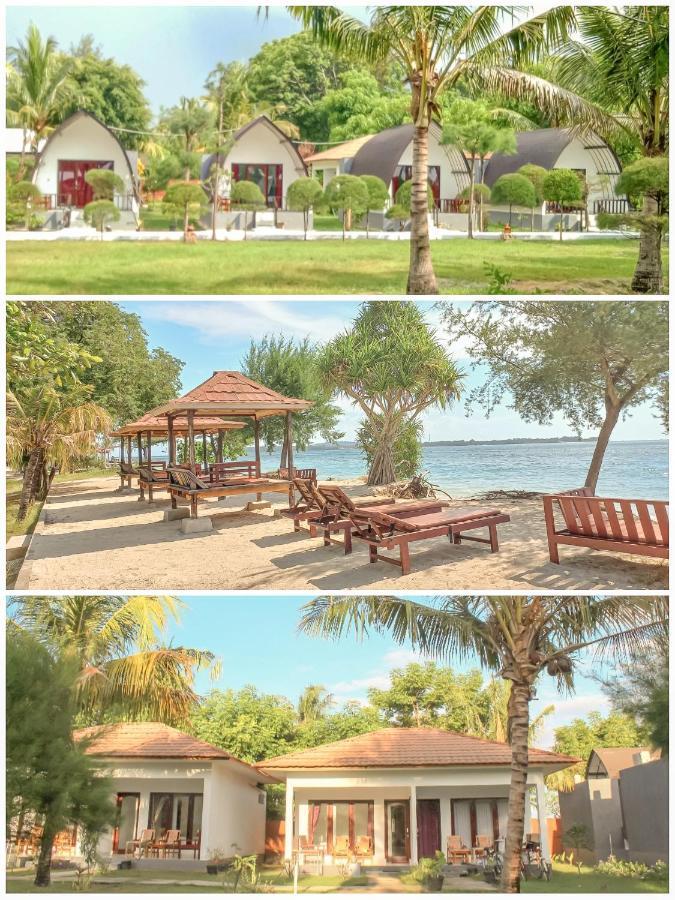 Nusa Indah Bungalows Gili Air Eksteriør billede